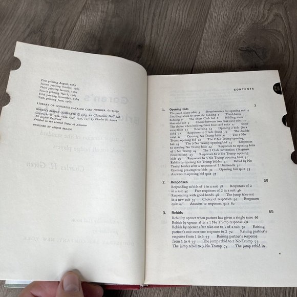 Goren’s  Bridge Complete HC 1965 &  Goren’s New Contract Bridge Complete HC 1958 - Picture 11 of 12